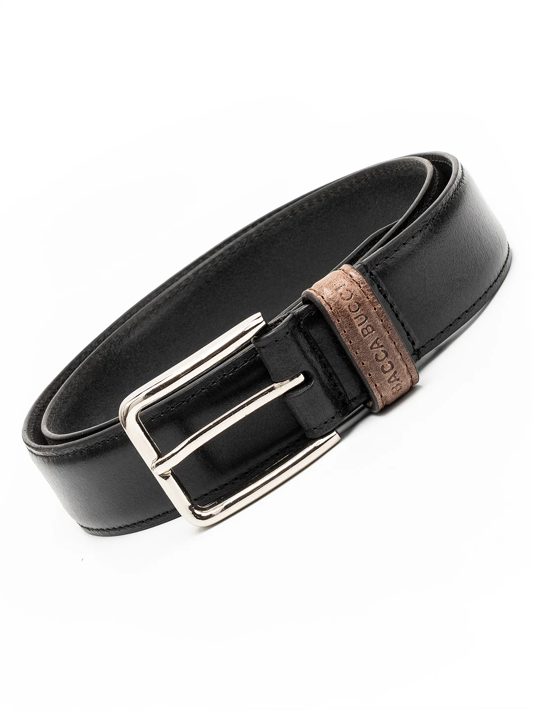 Bacca Bucci Classic Leather Belt with Metal Buckle - Image 3